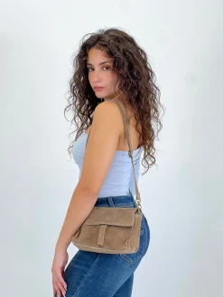 Bolso bandolera ante