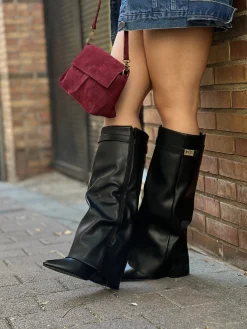 Bolso bandolera ante