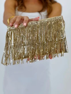 Bolso de mano tiras lentejuelas