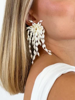 Pendientes cascada cristal